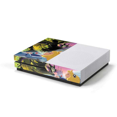 Disney Villains Sleeping Beauty and Maleficent Art Xbox One S Console Skin