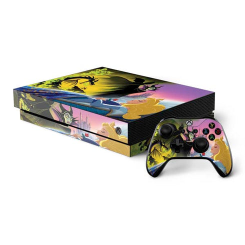 Disney Villains Sleeping Beauty and Maleficent Art Xbox One X Bundle Skin