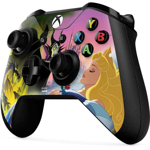 Disney Villains Sleeping Beauty and Maleficent Art Xbox One X Controller Skin