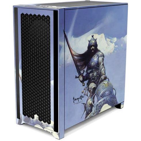 Frazetta Sliver Warrior Corsair 4000D Tempered Glass Mid-Tower ATX Case Skin