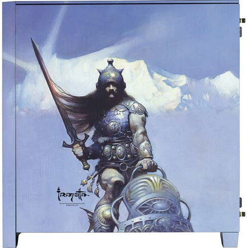 Frazetta Sliver Warrior Corsair 4000D Tempered Glass Mid-Tower ATX Case Skin