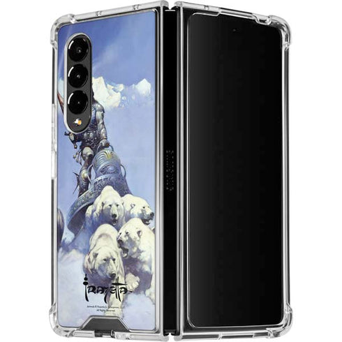 Frazetta Sliver Warrior Galaxy Z Fold4 5G Clear Case