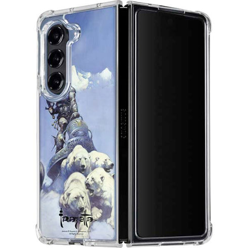 Sliver Warrior by Frazetta Galaxy Z Fold5 5G Clear Case