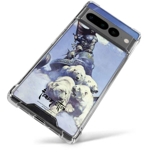 Frazetta Sliver Warrior Google Pixel 7 Pro Clear Case