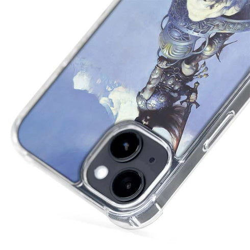 Sliver Warrior by Frazetta iPhone 15 Plus MagSafe Case