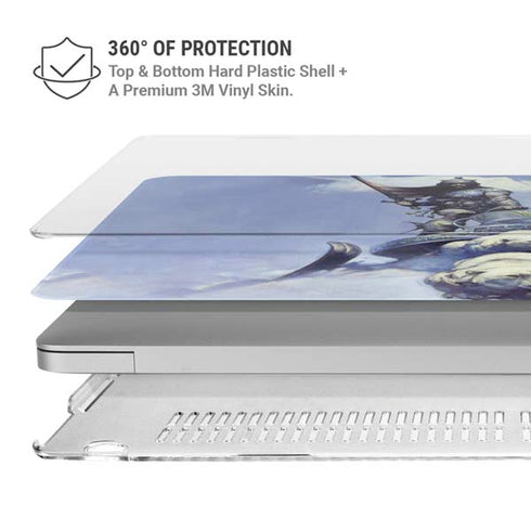 Sliver Warrior by Frazetta MacBook Air 15in (2023-2025) Case plus Skin