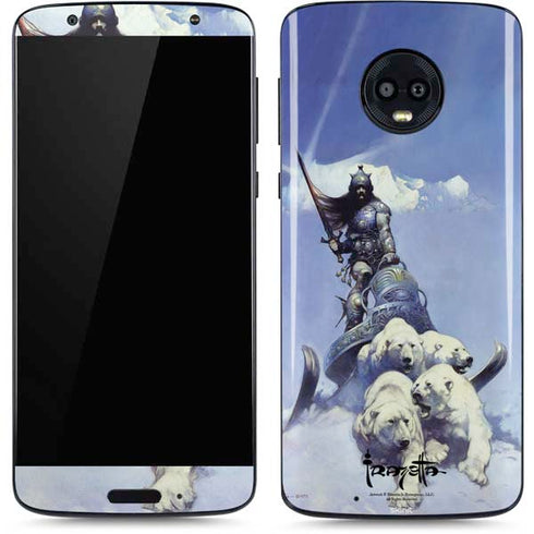 Frazetta Sliver Warrior Moto G6 Skin