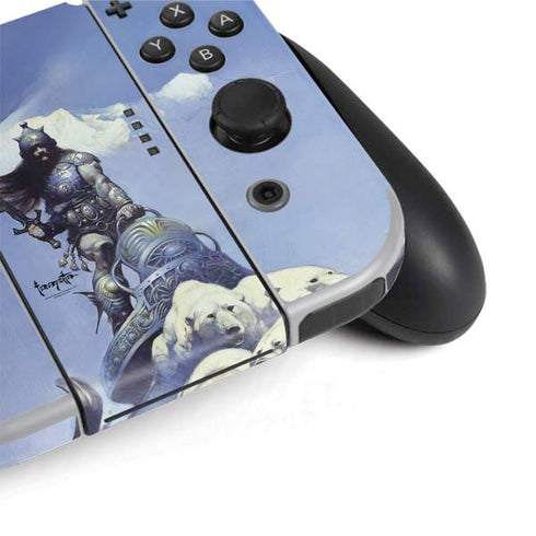Frazetta Sliver Warrior Nintendo Switch OLED (2021) Skin