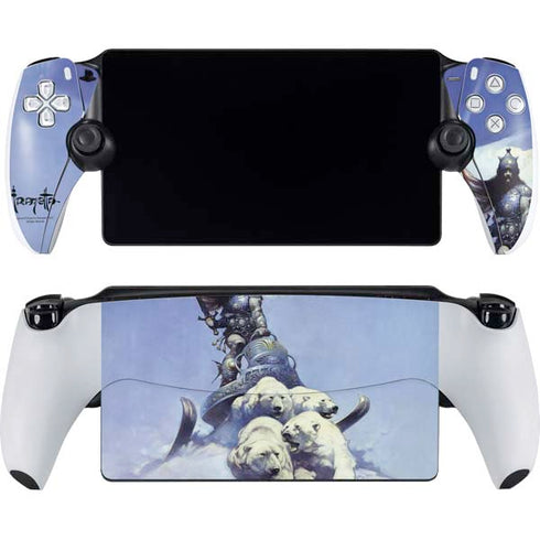 Sliver Warrior by Frazetta PlayStation Portal Remote Player Skin