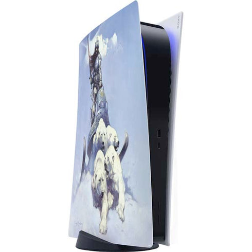 Frazetta Sliver Warrior PS5 Digital Edition Console Skin