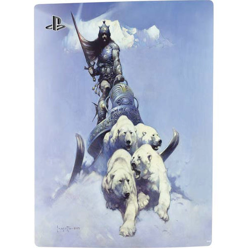 Frazetta Sliver Warrior PS5 Digital Edition Console Skin