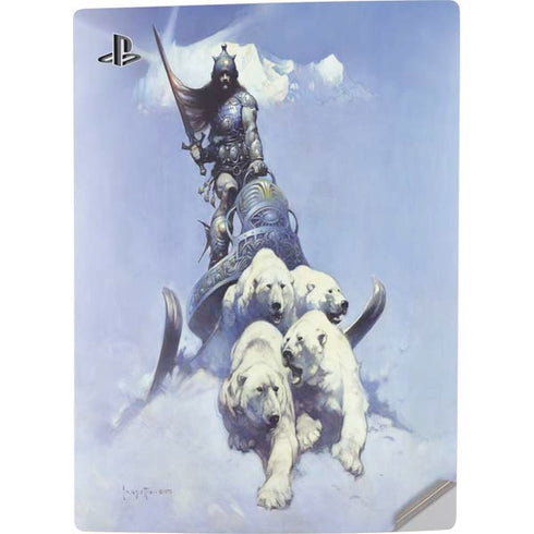 Frazetta Sliver Warrior PS5 Digital Edition Console Skin