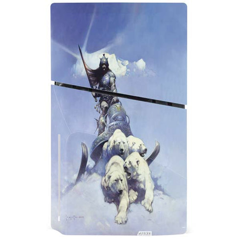 Sliver Warrior by Frazetta PS5 Slim Disk Console Skin