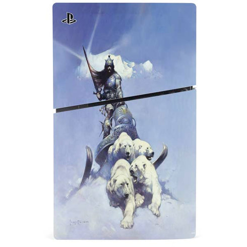 Sliver Warrior by Frazetta PS5 Slim Digital Edition Console Skin