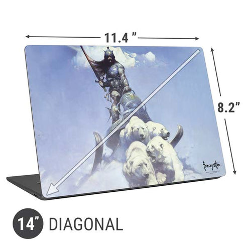 Frazetta Sliver Warrior Universal Laptop 14in (11.4 x 8.2in) Skin