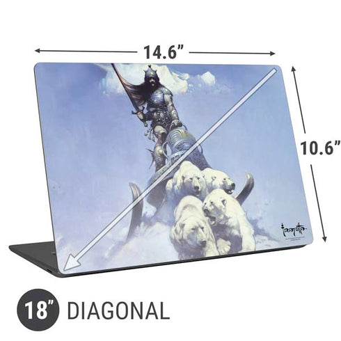 Frazetta Sliver Warrior Universal Laptop 18in (14.6 x 10.6in) Skin