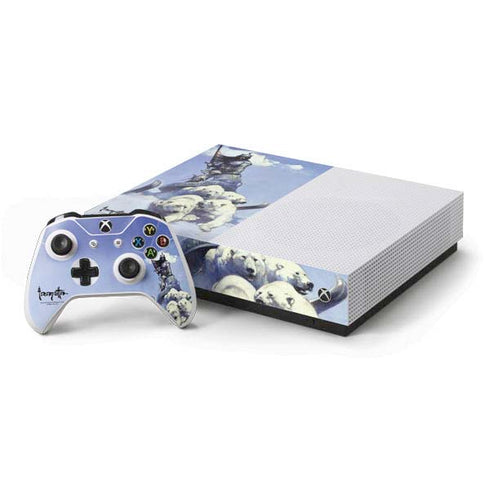 Frazetta Sliver Warrior Xbox One S All-Digital Edition Bundle Skin