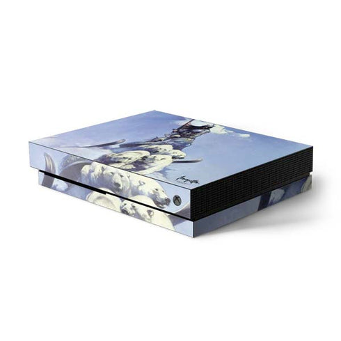 Frazetta Sliver Warrior Xbox One X Console Skin