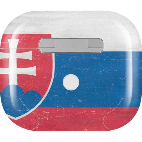 Slovakia Flag Distressed Apple AirPods (3rd Gen 2021) Skin