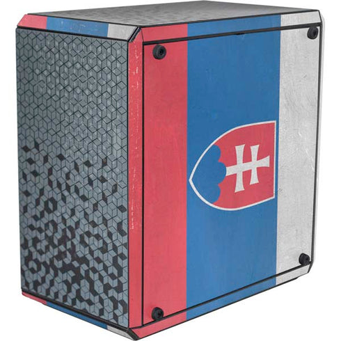 Slovakia Flag Distressed Cooler Master MasterBox Q300L Mini Tower Skin