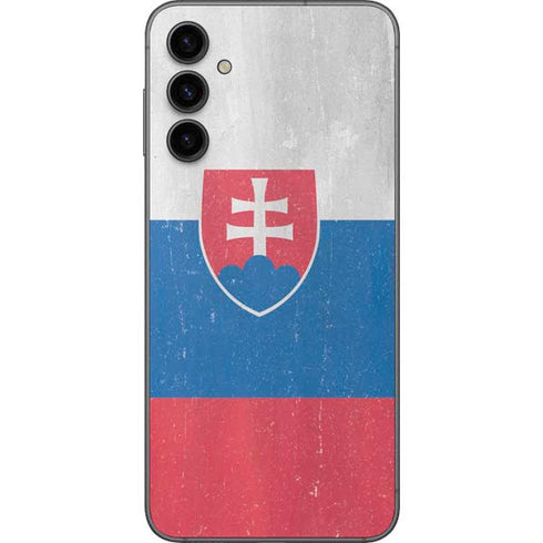 Slovakia Flag Distressed Galaxy A14 5G Skin