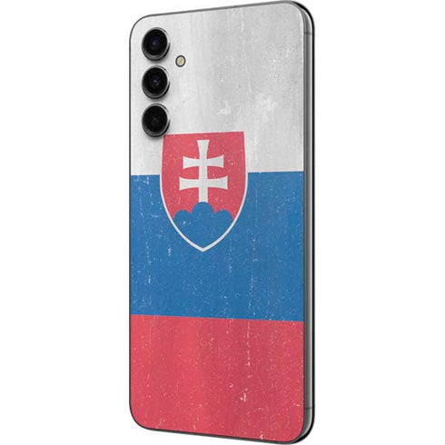 Slovakia Flag Distressed Galaxy A14 5G Skin