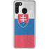 Slovakia Flag Distressed Galaxy A21 Clear Case