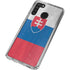 Slovakia Flag Distressed Galaxy A21 Clear Case