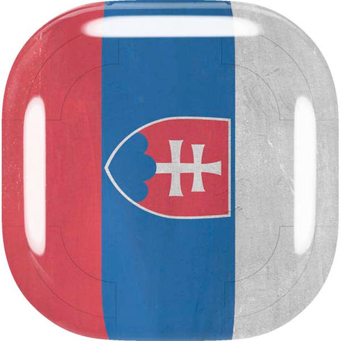 Slovakia Flag Distressed Galaxy Buds Live Skin