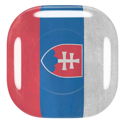 Slovakia Flag Distressed Galaxy Buds Live Skin