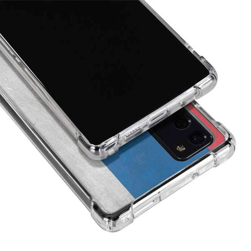 Slovakia Flag Distressed Galaxy Note20 5G Clear Case