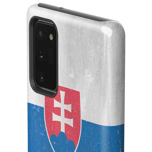 Slovakia Flag Distressed Galaxy Note20 5G Pro Case