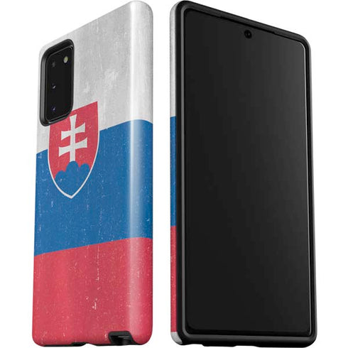 Slovakia Flag Distressed Galaxy Note20 5G Pro Case