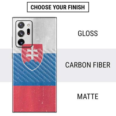 Slovakia Flag Distressed Galaxy Note20 Ultra 5G Skin