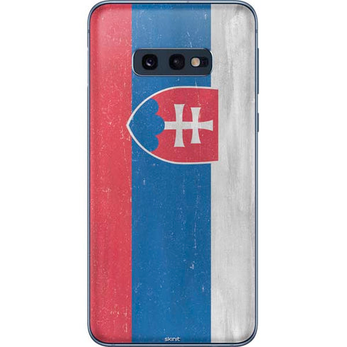 Slovakia Flag Distressed Galaxy S10e Skin