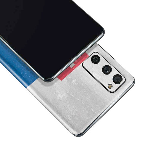 Slovakia Flag Distressed Galaxy S20 Fan Edition Skin