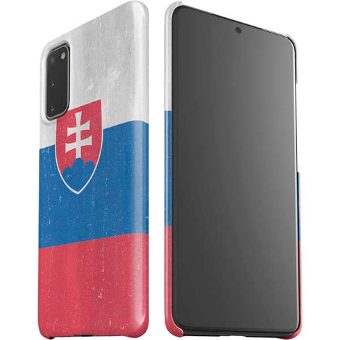Slovakia Flag Distressed Galaxy S20 Lite Case
