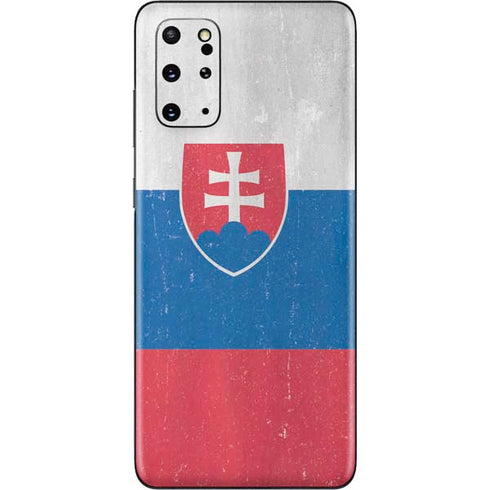 Slovakia Flag Distressed Galaxy S20 Plus Skin