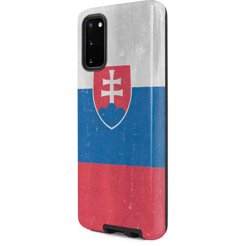 Slovakia Flag Distressed Galaxy S20 Pro Case