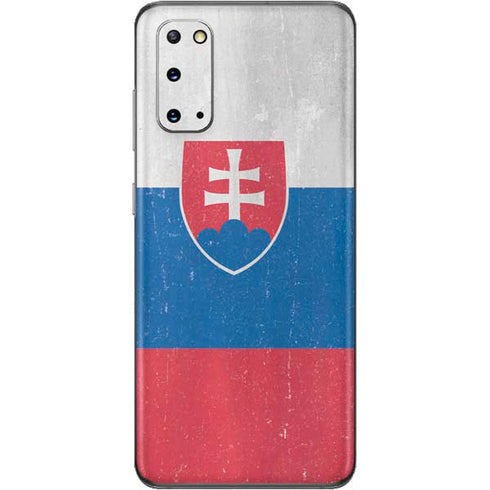 Slovakia Flag Distressed Galaxy S20 Skin