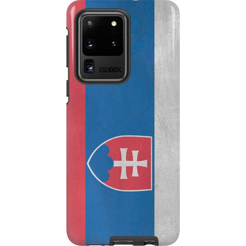 Slovakia Flag Distressed Galaxy S20 Ultra 5G Pro Case