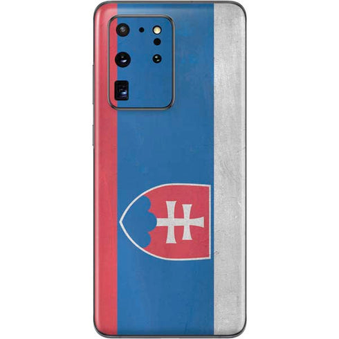Slovakia Flag Distressed Galaxy S20 Ultra 5G Skin