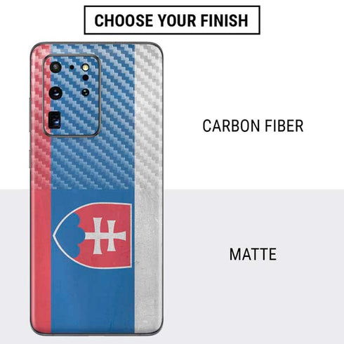 Slovakia Flag Distressed Galaxy S20 Ultra 5G Skin
