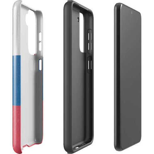 Slovakia Flag Distressed Galaxy S21 5G Pro Case