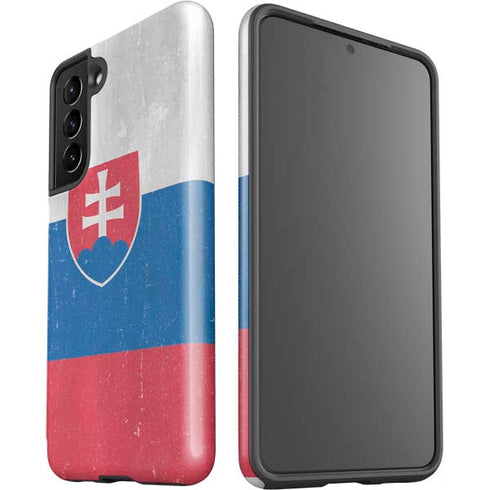 Slovakia Flag Distressed Galaxy S21 5G Pro Case