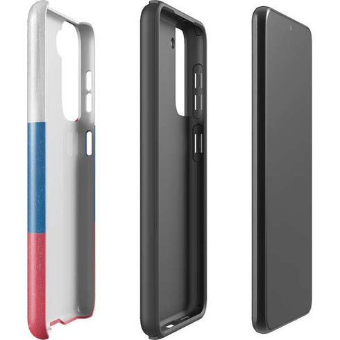 Slovakia Flag Distressed Galaxy S21 Plus 5G Pro Case