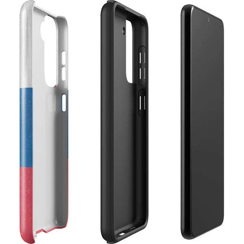 Slovakia Flag Distressed Galaxy S22 Plus Pro Case