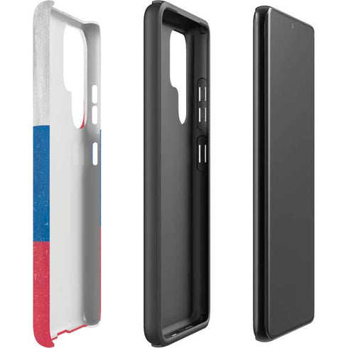 Slovakia Flag Distressed Galaxy S22 Ultra Pro Case