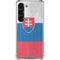 Slovakia Flag Distressed Galaxy S23 Clear Case