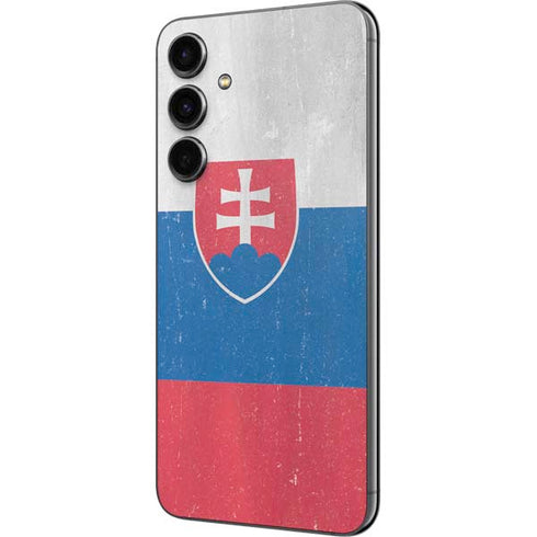 Slovakia Flag Distressed Galaxy S23 FE Skin